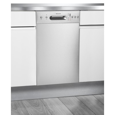 Lavastoviglie sottopiano HANSEATIC 45cm pannello acciaio inox