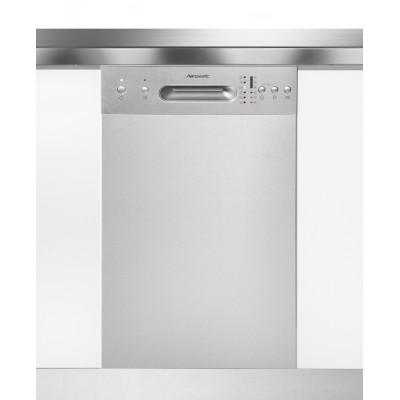 Lavastoviglie sottopiano HANSEATIC 45cm pannello acciaio inox