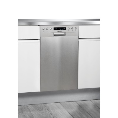 Lavastoviglie sottopiano HANSEATIC 45cm pannello argento