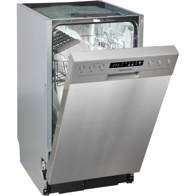 Lavastoviglie sottopiano HANSEATIC 45cm pannello argento