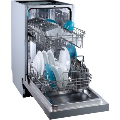 Lavastoviglie sottopiano HANSEATIC 45cm pannello argento