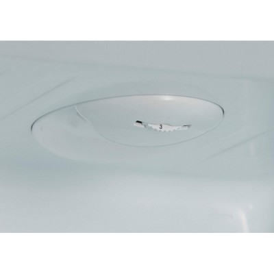 Frigorifero combinato HANSEATIC 143cm  acciaio inossidabile