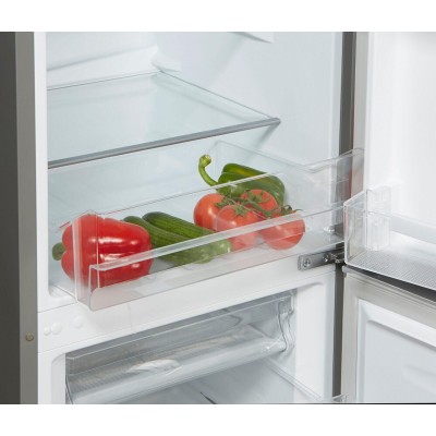 Frigorifero combinato HANSEATIC 143cm  acciaio inossidabile