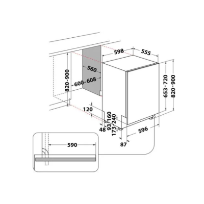 Lavastoviglie Indesit da incasso