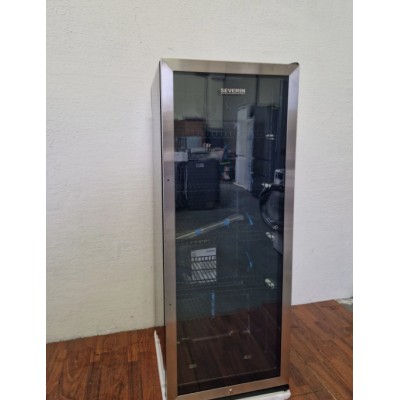 Frigo Vetrina per bevande 237 Litri Porta Vetro Nero