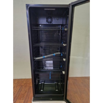 Frigo Vetrina per bevande 237 Litri Porta Vetro Nero